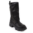 Stivali donna biker boots bassi anfibi motociclista scarpe casual TOOCOOL YG881