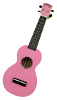 Mahalo Ukulele Soprano Rosa Lucido Custodia Inclusa Legno Regalo Rainbow Pink