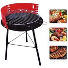 Barbecue a carbonella carbone BBQ grill da giardino portatile in metallo D