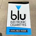 Blu Electronic Cigarettes Advertising Sign Lg 45x30 Display Corrugated Plastic A