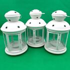 3x White Ikea Rotera Lanterns Tea Light Holder Hanging Lantern Wedding Christmas