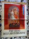 1946-PRESTITO DELLA RICOSTRUZIONE-Manifesto cm 140x100-Autore A. DAZZI-Carrara+