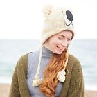 Hand Knitted Woolly Beige Koala Woollen Animal Hat, One Size