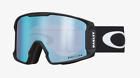 Oakley 7070 04 Line Miner L Maschera Neve Snow Goggles Matt Black Prizm Sapphire