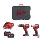 Kit Trapano Avvitatore+Avvitatore Impulsi Milwaukee M18 BLPP2B 502C a Batteria