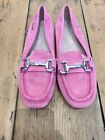 QVC Ruth Langsford Leather Suede Loafers UK 3 EU 36 Pink RRP £96