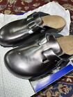 Birkenstock Boston Metallic Anthracite Suola Soft