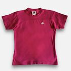 Adidas Vintage Y2K 1999 T Shirt Retro Logo Embroided Woman Fuchsia