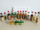 Lotto di 16 rare MINIATURE MIGNONETTE MIGNON MINIBOTTLES di AMARO (vari tipi)