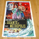 IL GIGANTE DI METROPOLIS manifesto poster Gordon Mitchell Bella Cortez Sci Fi