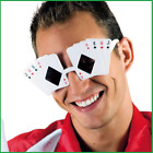 Occhiali carte da gioco poker gadget scherzi compleanno party decorazione feste