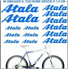 KIT 14 ADESIVI PRESPAZIATI BICI ATALA con proprio nome vinile permanente pvc