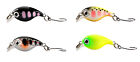 combo 4 mini crank pesca spinning trota lago trout area game minnow artificiali