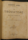 GIUSEPPE VERDI IL TROVATORE SPARTITO OPERA