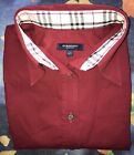 burberry London camicia donna rossa tg L