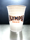 New Stack of 50 Olympia Beer Solo Keg Cups 16 oz Made in The USA White Printed