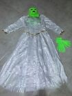 vestito CARNEVALE BAMBINA SHREK FIONA SPOSA, taglia 9-10 anni, cucito a mano, bu