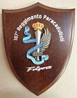 Mini-Crest / Fermacarte "187° REGGIMENTO PARACADUTISTI FOLGORE" - (Rarità)