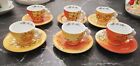 SET 6 TAZZINE THUN SERIE MEXICO CAFFE AL VOLO COFFE CUP NUOVE SOLE