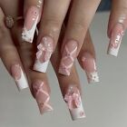 French False Nails Long Ballerina Press on Nails Fashion Nail Tips  DIY