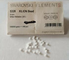 PIETRE CRISTALLO SWAROVSKI ELEMENTS BICONO WHITE ALABASTER BIANCO 4 mm