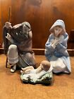 Lladro Nativity Figurines, set of 3, Porcelain, classic Lladro colorations