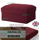 IKEA GRONLID Cover for Footstool with storage - Tallmyra Dark Red: 303.970.18