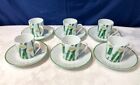 Laure Japy Limoges porcelain Chants de Fleurs 6 Coffee cup & saucer NEW IN BOX