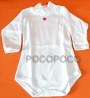 Body lupetto da neonato manica lunga in cotone garzato Bimbi per sempre LB001