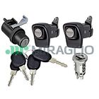 KIT SERRATURE PORTE DX SX + COFANO + CILINDRETTO + 4 CHIAVI FIAT PANDA 85/104