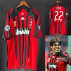 AC Milan 2007/2008 Home match worn issue player shirt Kaka