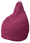 FODERA POLTRONA SACCO POUF POUFF PUFF BEANBAGS IN ECOPELLE FUCSIA