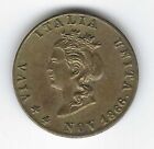 VIVA ITALIA UNITA GETTONE TOKEN NOVEMBRE 1866 (MM.22) #GT