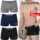 3-6 BOXER UOMO JECKERSON ELASTICO ESTERNO  MUTANDE INTIMO COTONE BIELASTICO paia