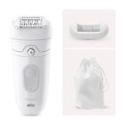 Braun Silk-épil 5 5-011 Epilatore Elettrico 28 Pinzette MicroGrip Bianco SE5-011