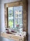 Specchio cornice pallet bagno