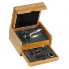 SET 7 PZ VINO SOMMELIER IN CONFEZIONE REGALO IN LEGNO BAMBOO