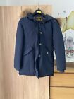 woolrich parka donna blu semi nuovo