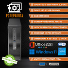 PC COMPUTER DESKTOP FISSO RICONDIZIONATO HP I5 RAM 8GB 512GB SSD WINDOWS 11 PRO