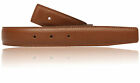 Tan Cognac Brown and Black H Belt 32 Resversible Leather Strap w/o Buckle NEW