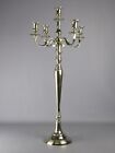 Grande candelabro candeliere 5 luci colore argento da tavolo o cerimonie vintage