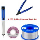 4in1 Soldering Iron Set Desoldering Pump Solder Wire Wick Desolder Wire Cutter