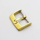 16 Misura Interna INSIDE Gold ORO FIBBIA OROLOGIO BUCKLE ACCIAIO INOX  NUOVA