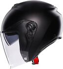 CASCO AGV E2206 JET IRIDES MONO MATT BLACK NERO OPACO TAGLIA XXL