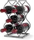 Tabletop Wine rack - Imperial Trellis (5 Bottle, Silver) – Freestanding countert