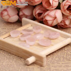 5Pcs CAB Cabochon Oval Rose Quartz Stone Beads For Jewelry Ring Pendant Making