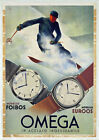 OMEGA OROLOGI PUBBLICITÀ VINTAGE ANNI  50  . POSTER  dimensioni 70 x 50 cm