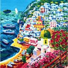 ATHOS FACCINCANI 40x40 serigrafia su cartone " Un sogno a Positano "