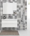 ARREDO BAGNO MOBILE SOFT 07 cm.100  FINITURA BIANCO LARIX