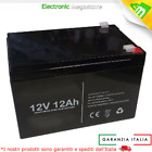 BATTERIA 12V 12A PIOMBO ERMETICA ALLARMI 12AH COME FIAMM FG21202 12FGHL48 10 Ah